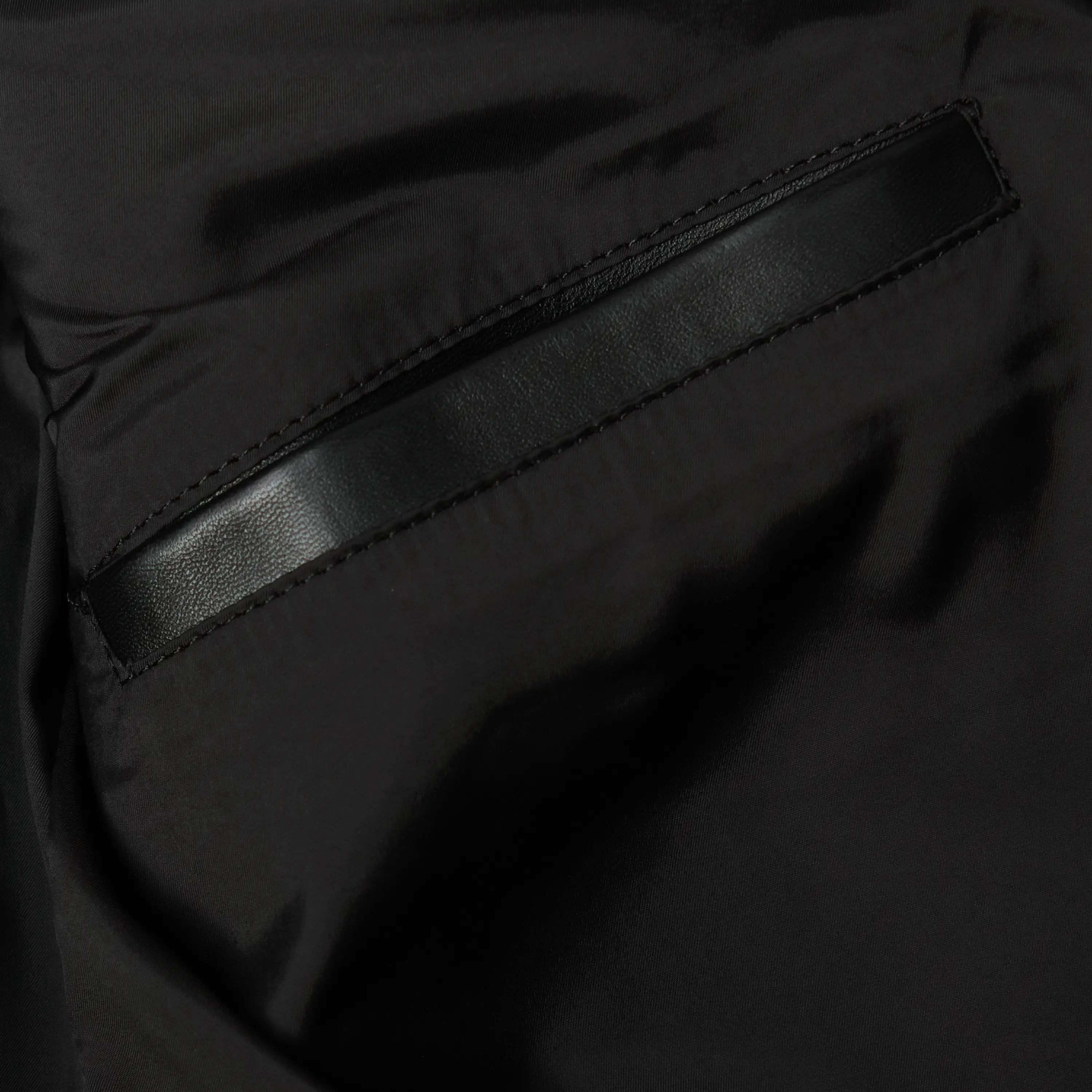 Basic Biker Jacket - Jet Black Leather - Image 9