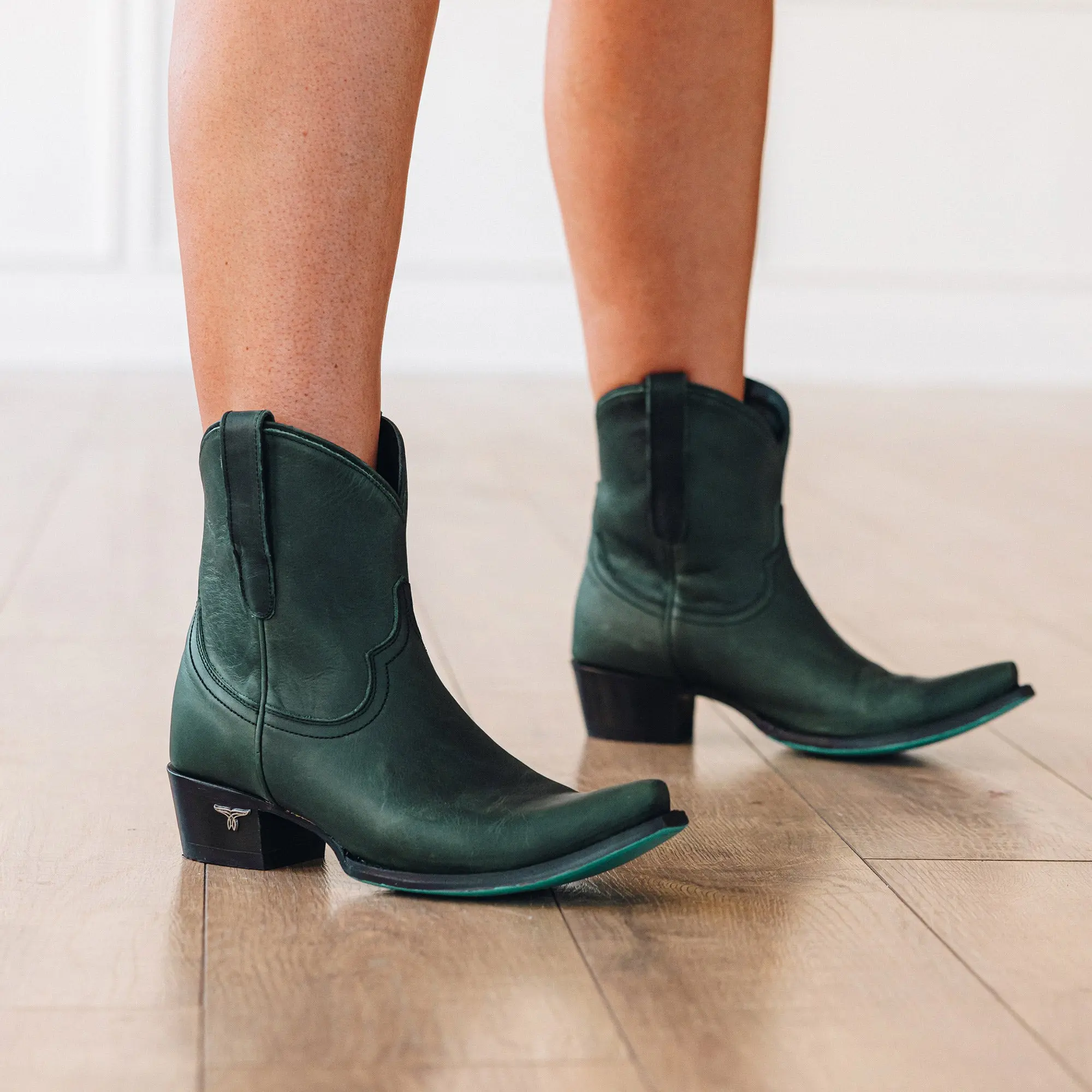 Emma Jane Bootie - Emerald Green **Final Sale** - Image 12