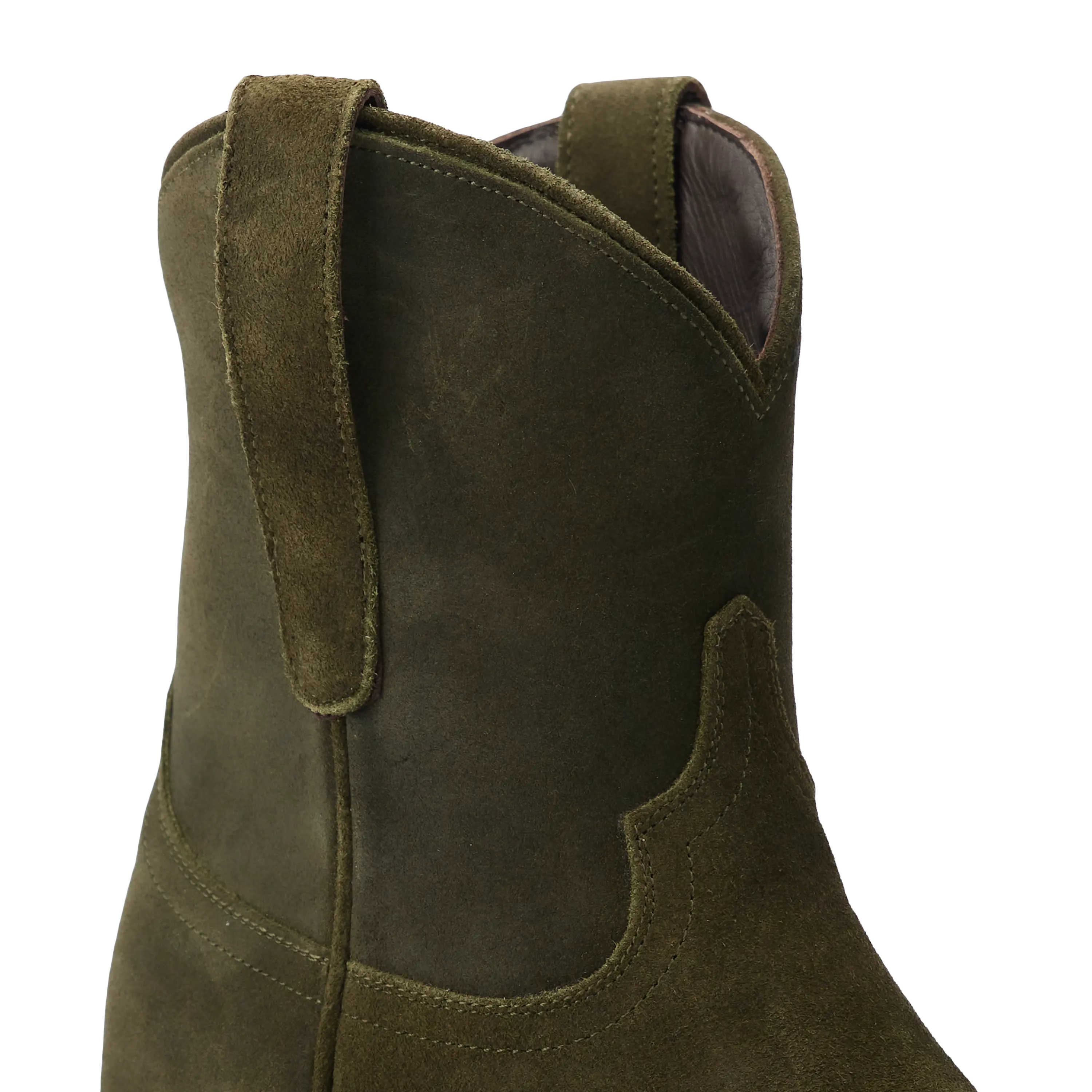 Emma Jane Bootie - Olive Suede - Image 10