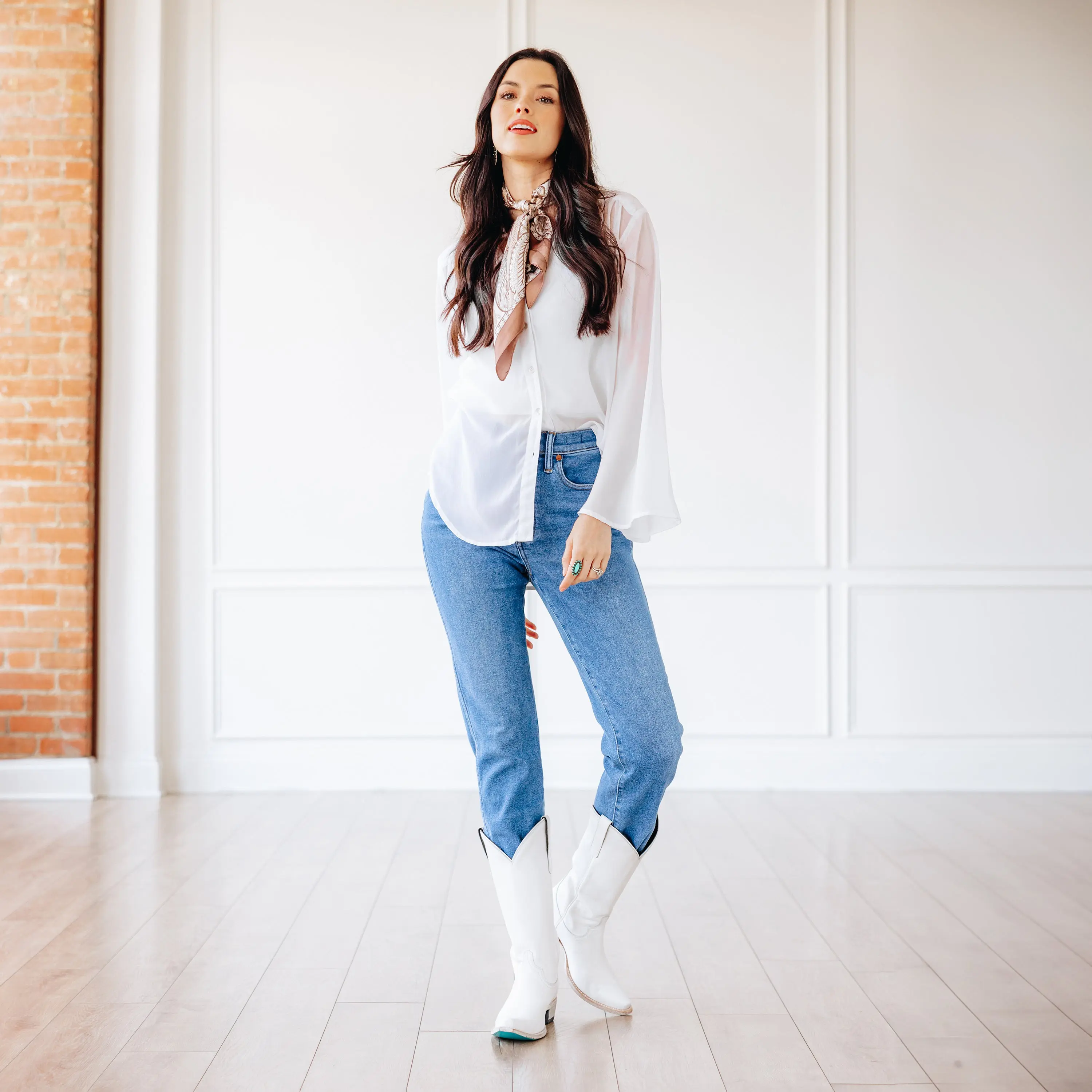 Emma Jane Boot - Matte White - Image 3