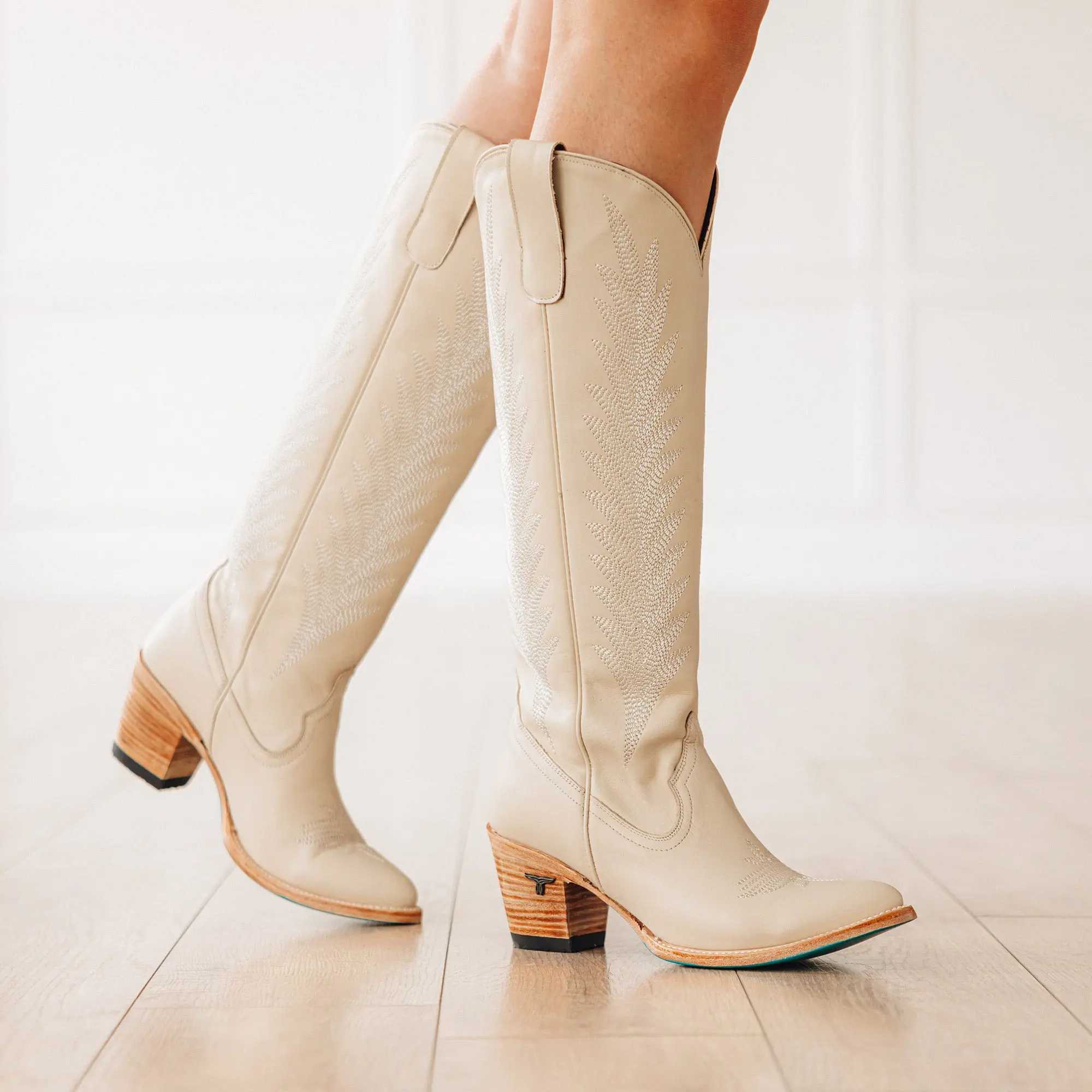 Jentry Knee High Boot - Pale Ivory - Image 2