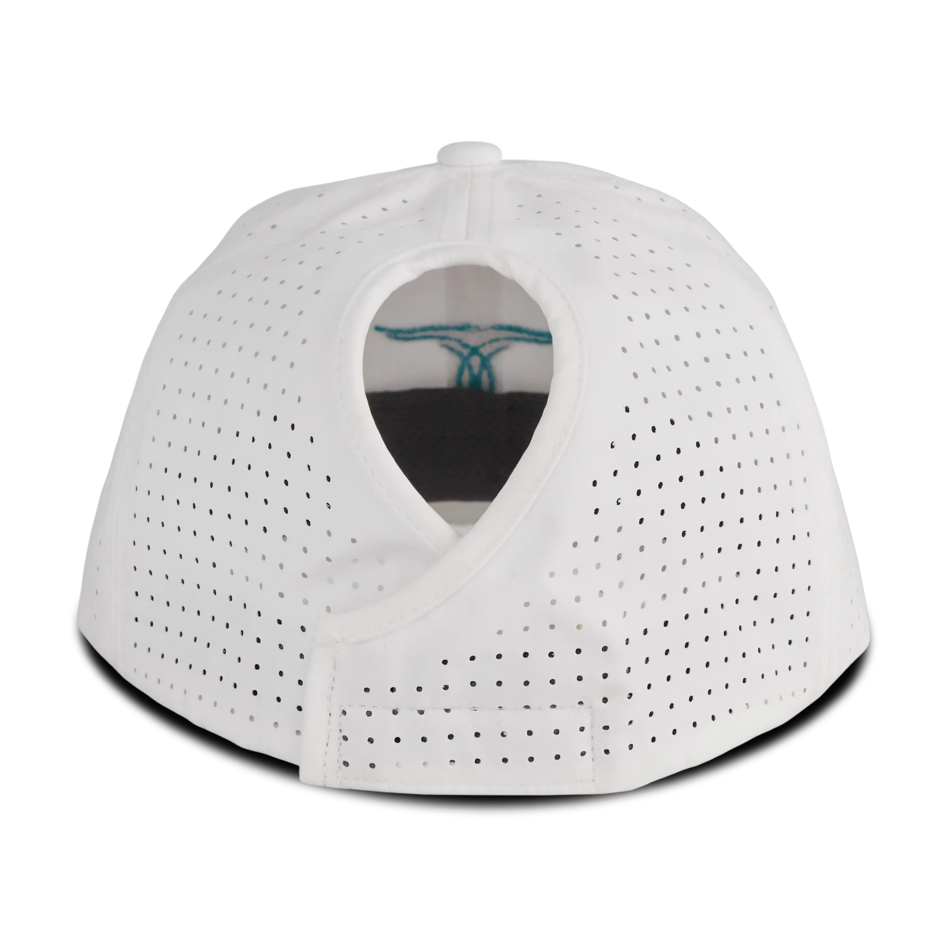 Ladies Ponytail Cap - White - Image 4
