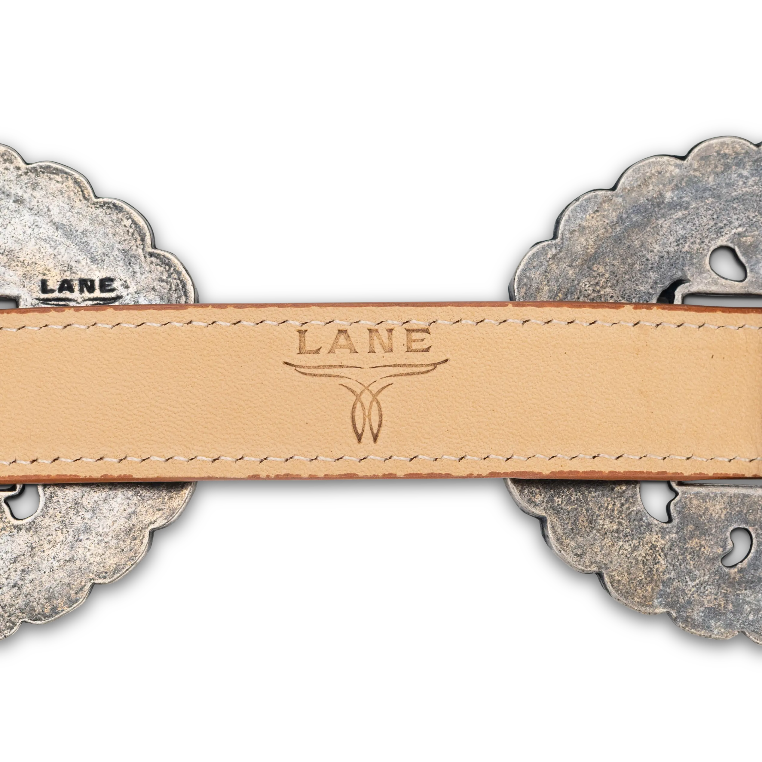 Lane Silver Concho Belt - Jet Black - Image 4
