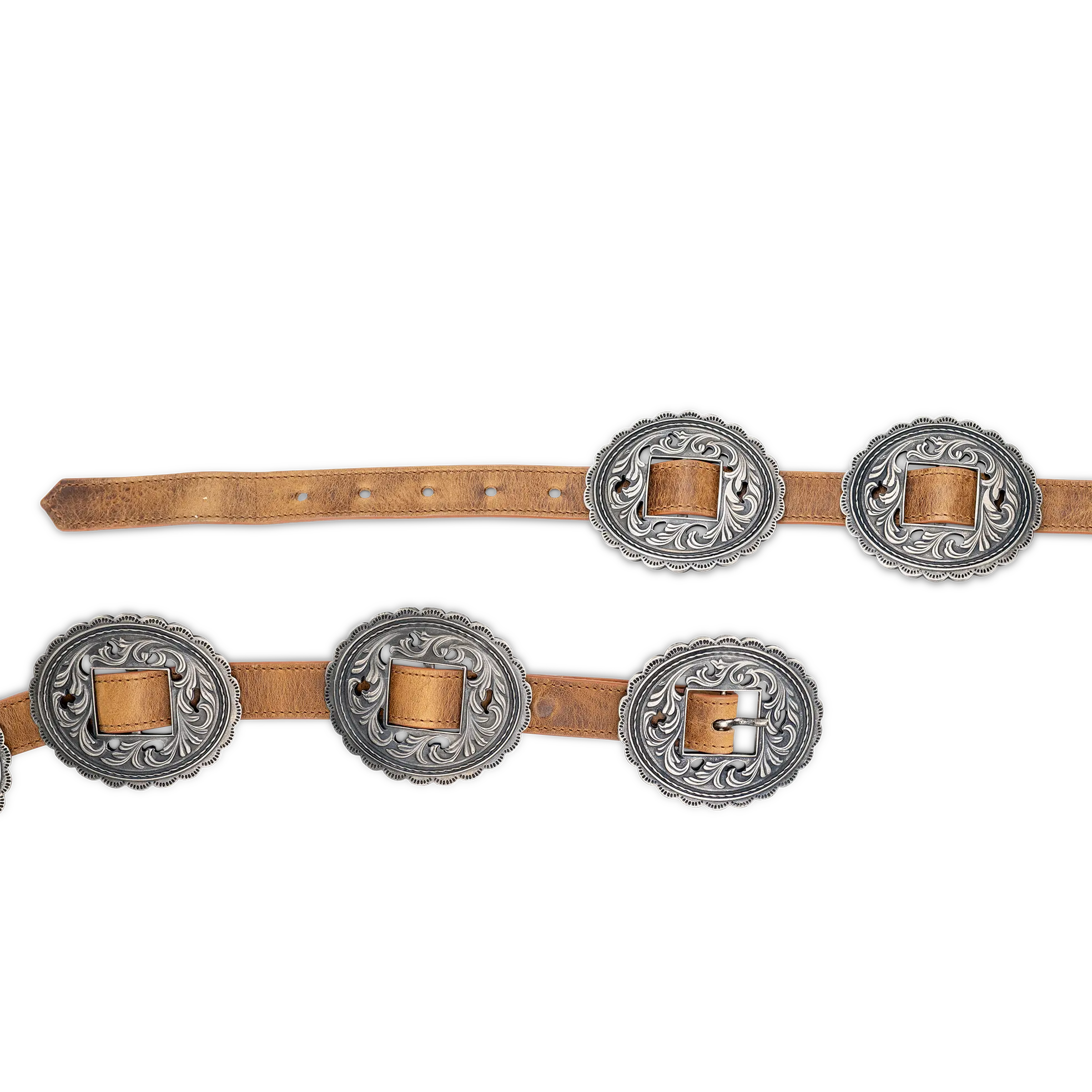 Lane Silver Concho Belt - Desert Clay - Image 2