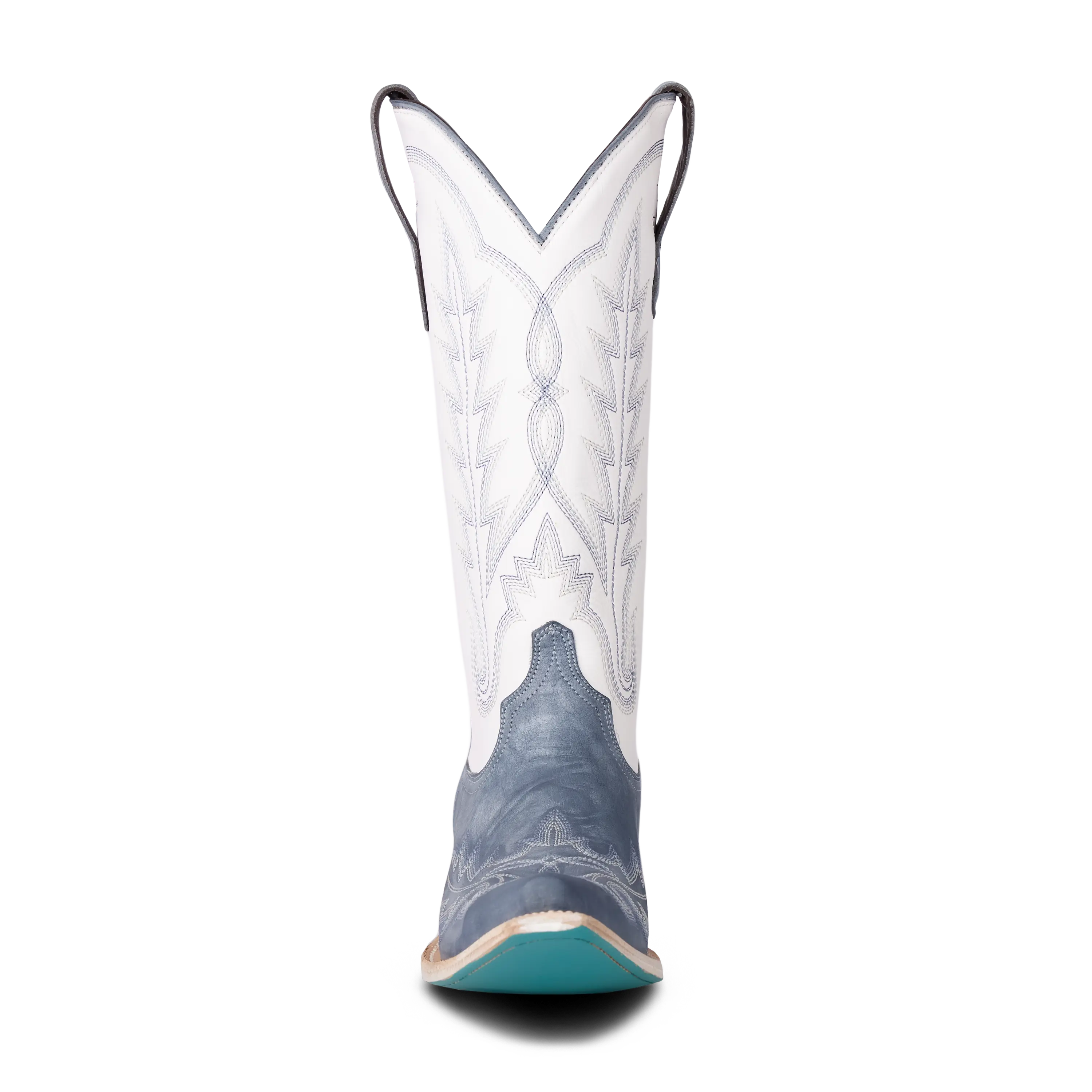 Lexington Boot - Washed Denim/Matte White - Image 6
