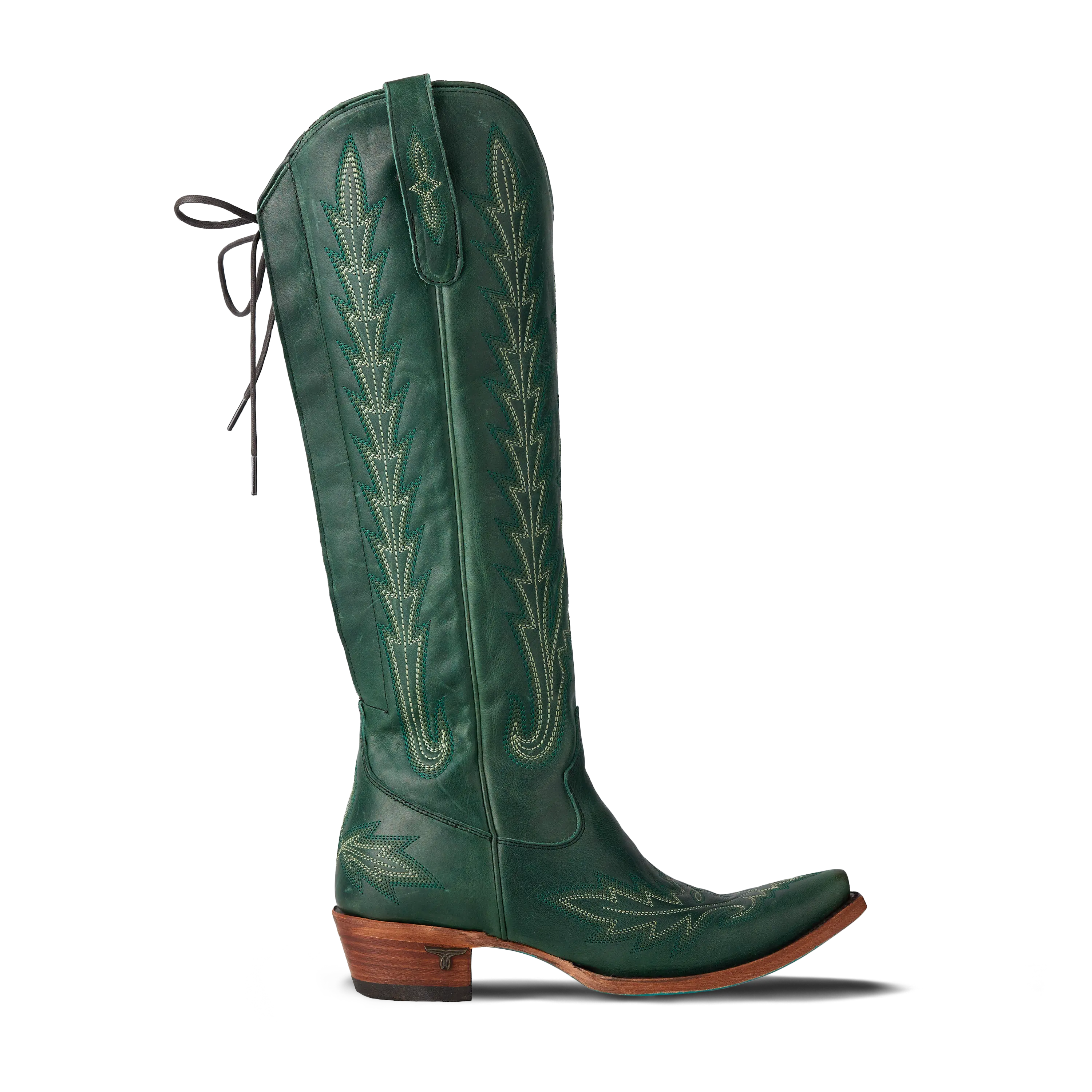 Lexington Knee High Corset - Emerald - Image 4
