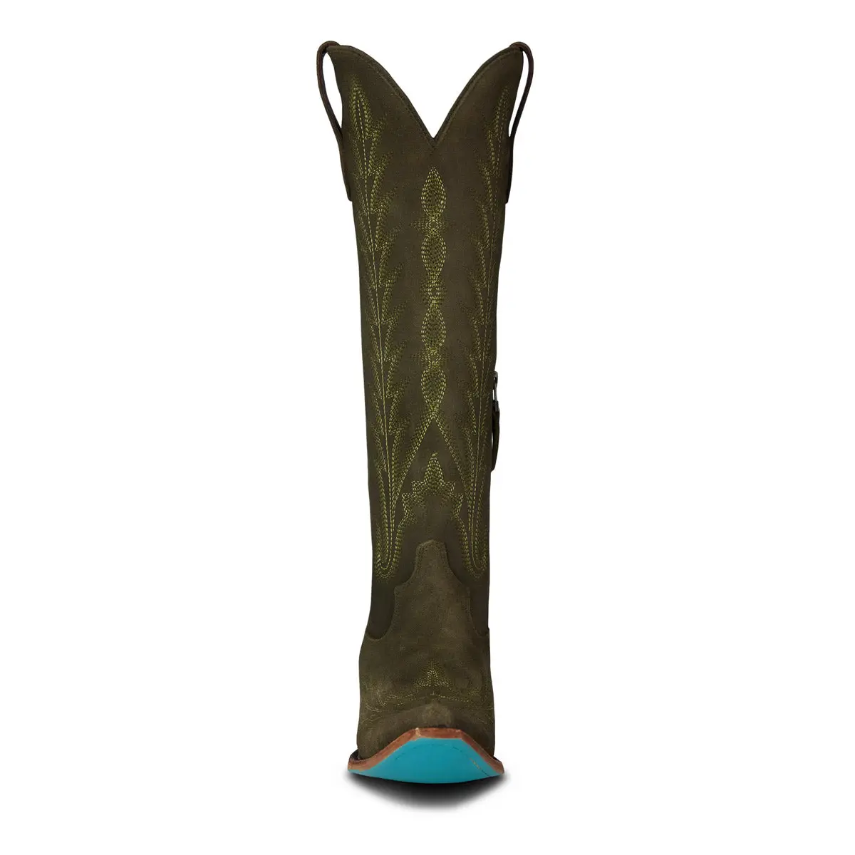Lexington Knee High Corset - Olive Suede (Jewel of the West) - Image 5