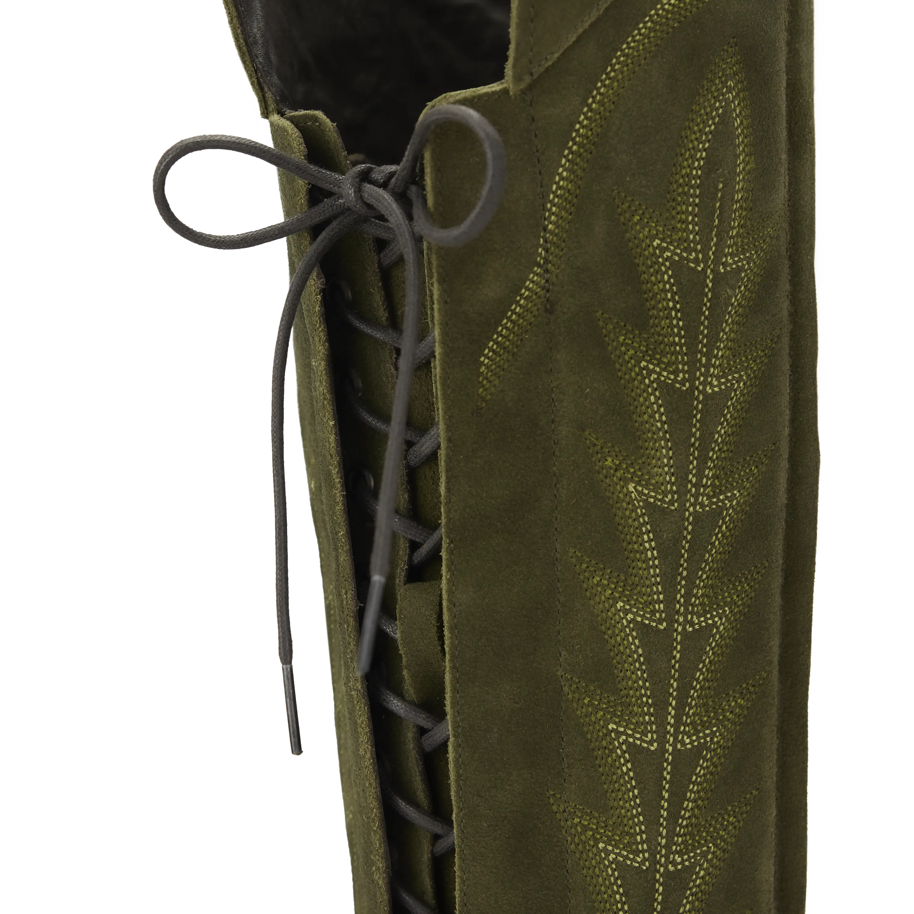 Lexington OTK Corset - Olive Suede **Final Sale** - Image 10
