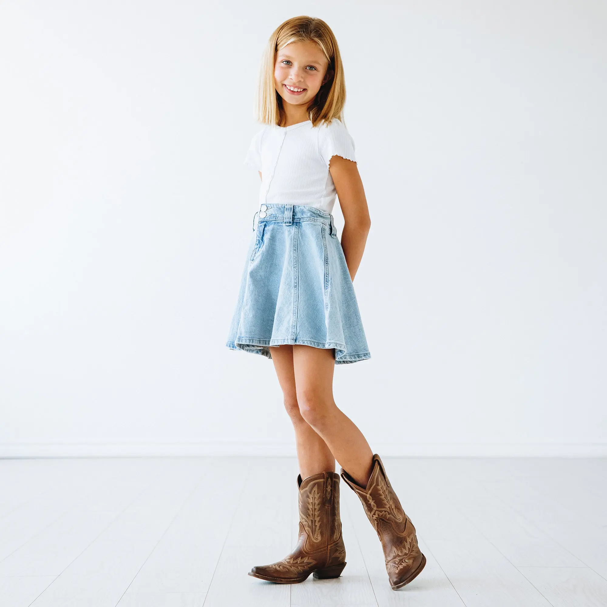 Lil' Lane Girls Lexington Boot - Desert Clay - Image 3