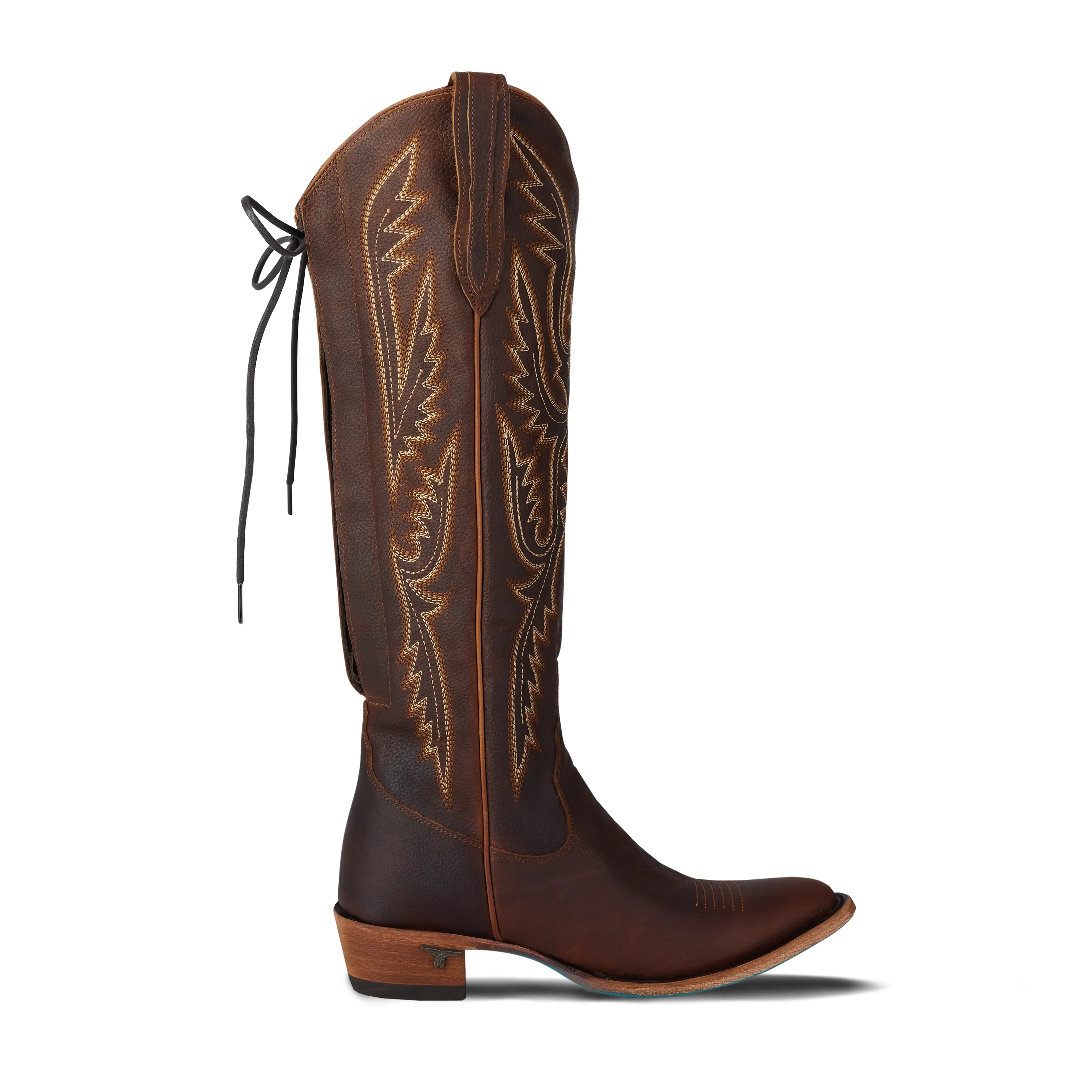 Monica Knee High Corset - Cognac **Final Sale** - Image 4