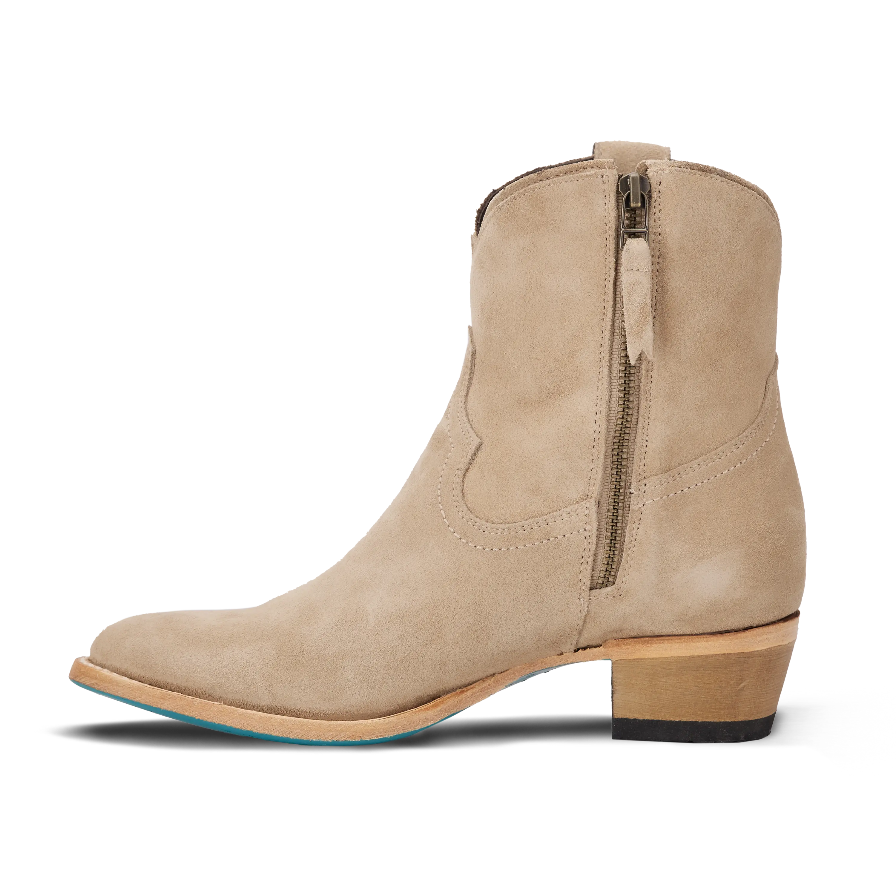 Plain Jane Bootie - Latte Suede - Image 5