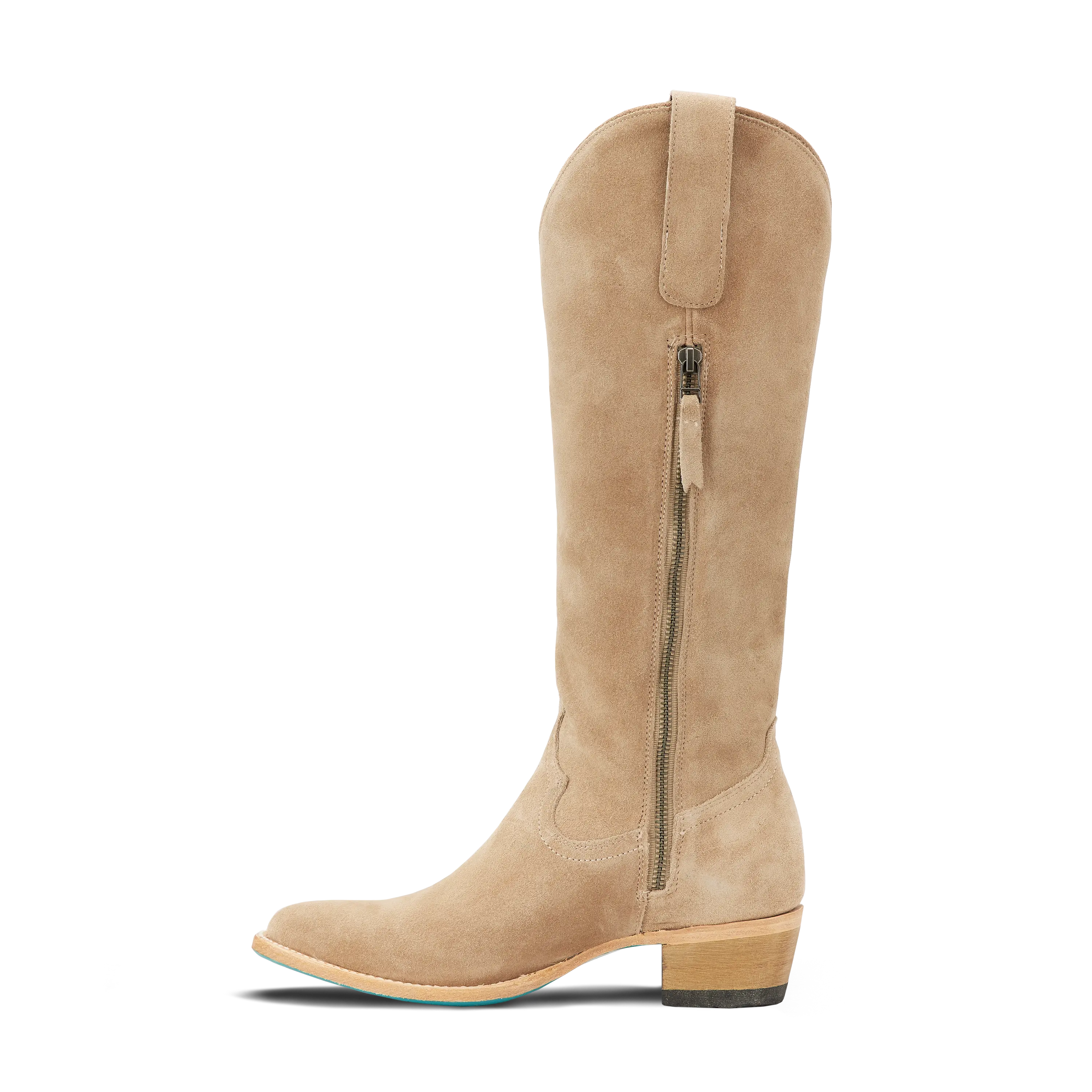 Plain Jane Boot - Latte Suede - Image 5