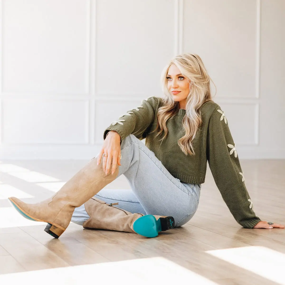 Plain Jane Boot - Latte Suede - Image 9