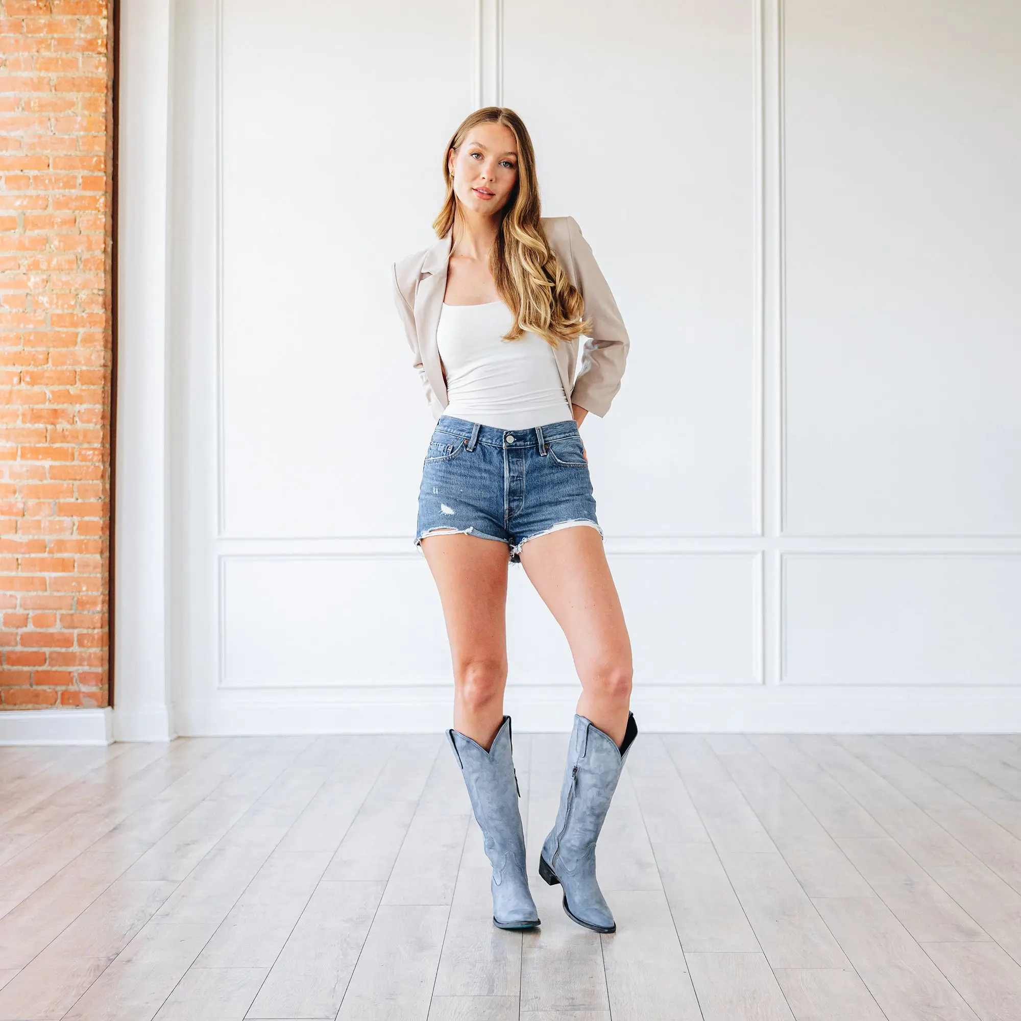 Plain Jane Boot - Washed Denim - Image 3