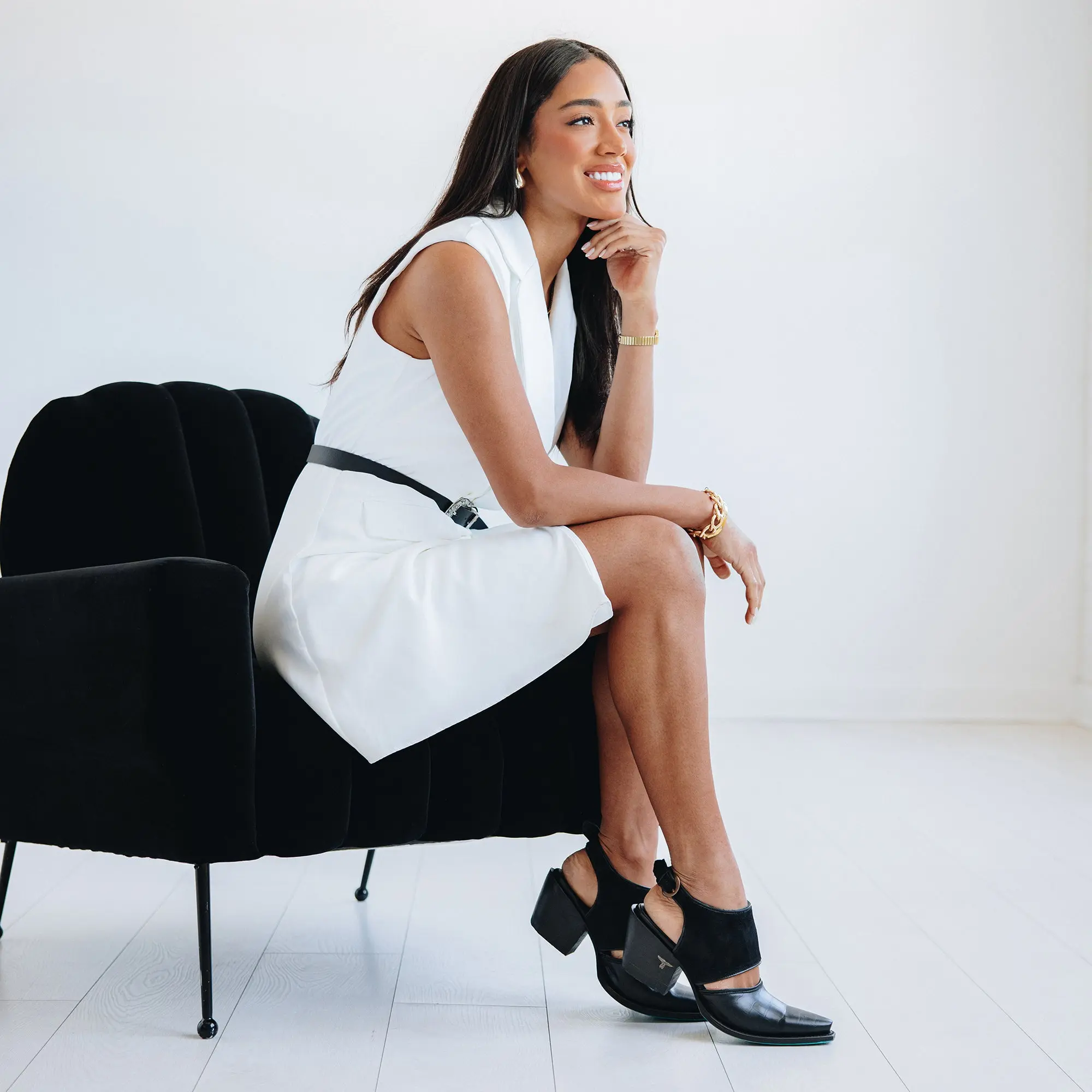 Plain Jane Slingback Mule - Soft Black Suede - Image 12