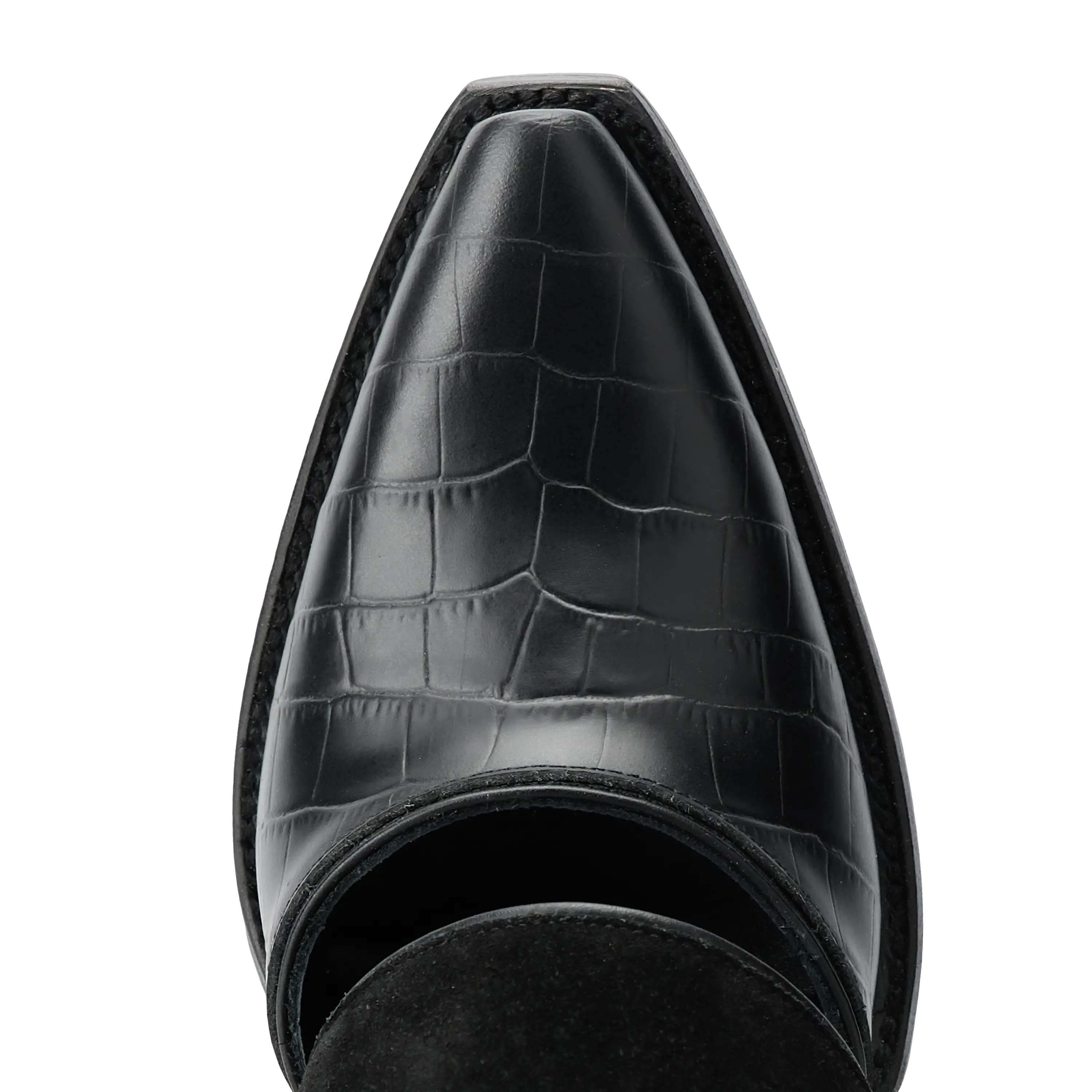 Plain Jane Slingback Mule - Soft Black Suede - Image 8