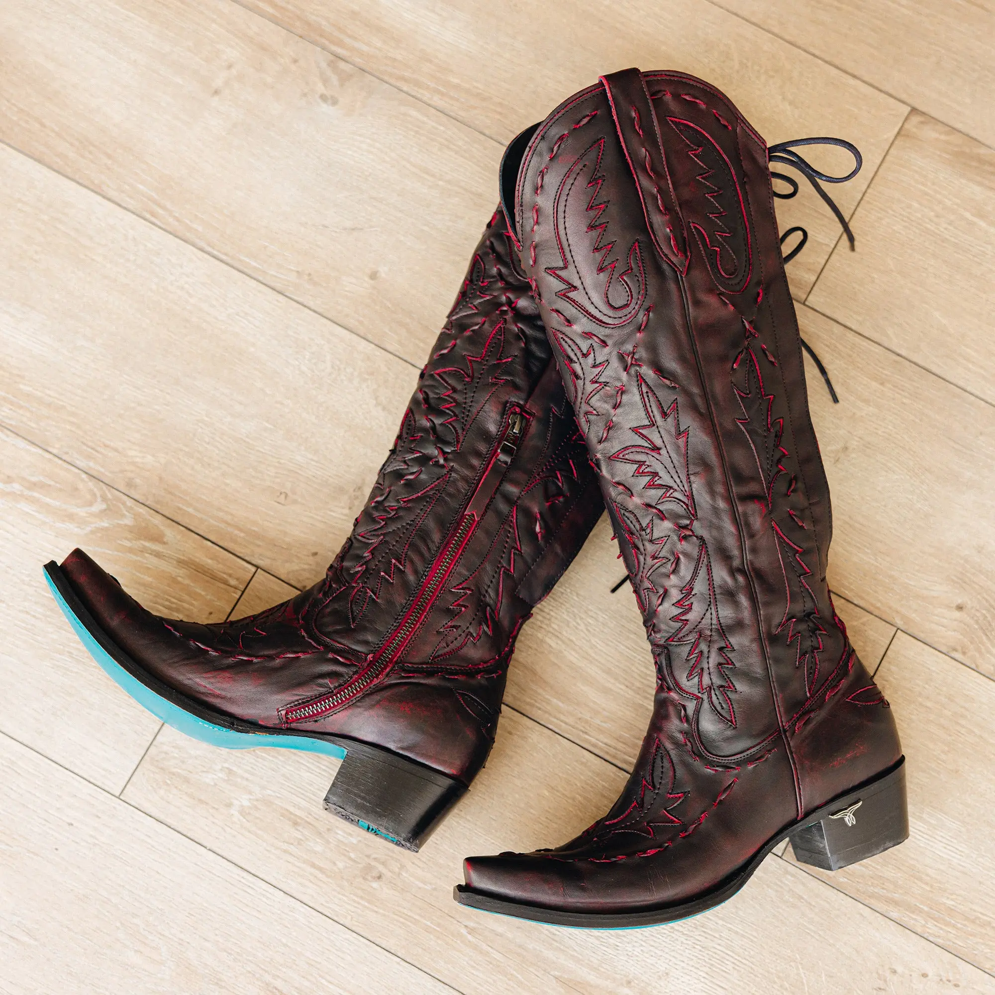 Reverie Knee High Corset - Black Cherry - Image 11