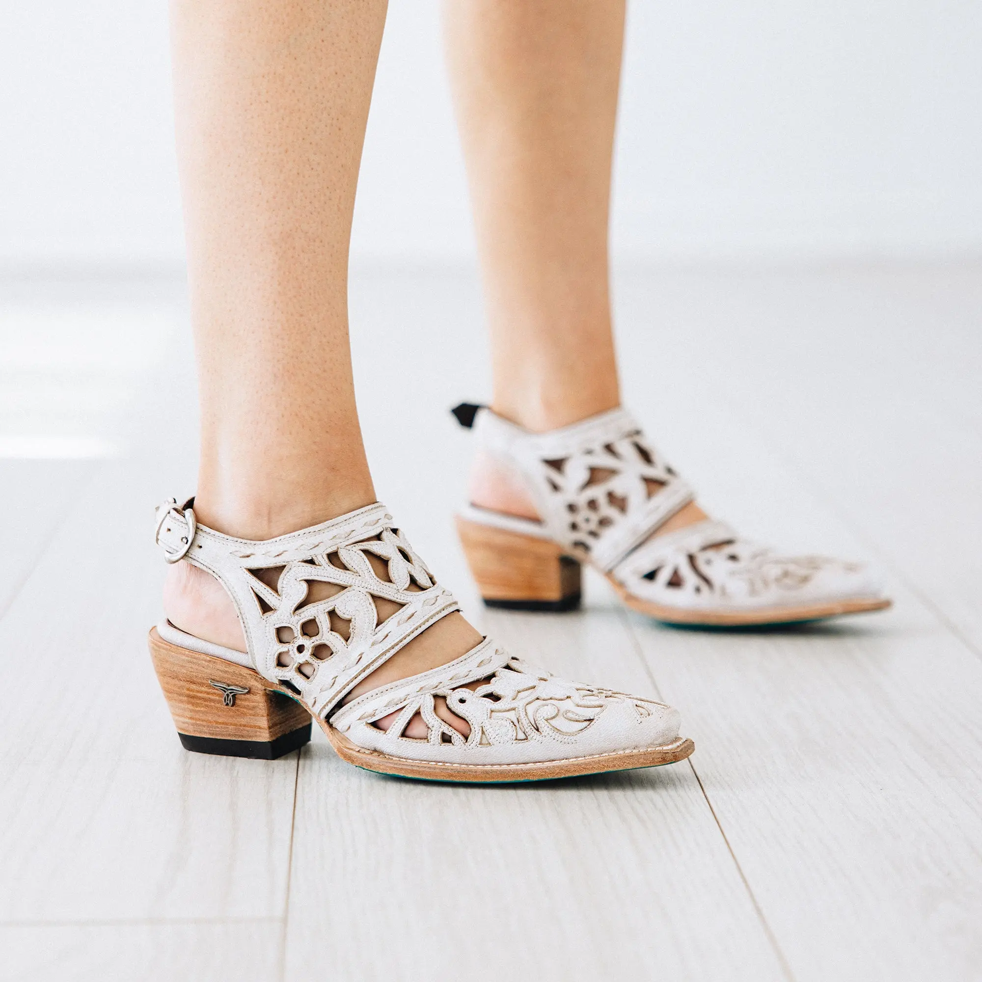 Robin Cut Out Slingback Mule - Ceramic Crackle - Image 9