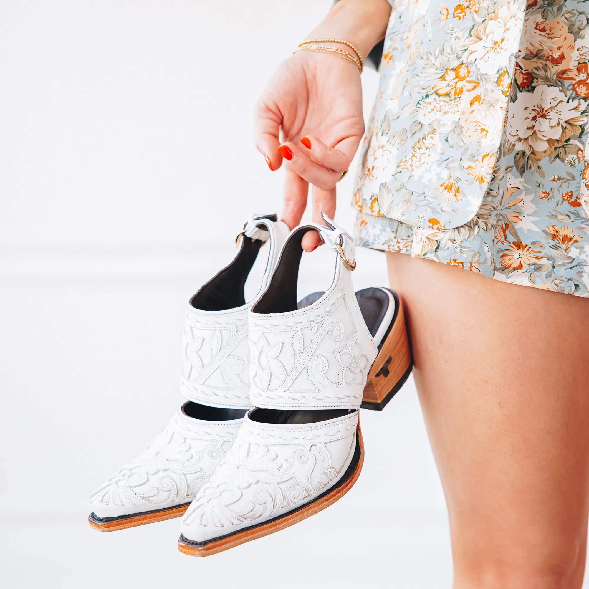 Robin Slingback Mule - Matte White - Image 14