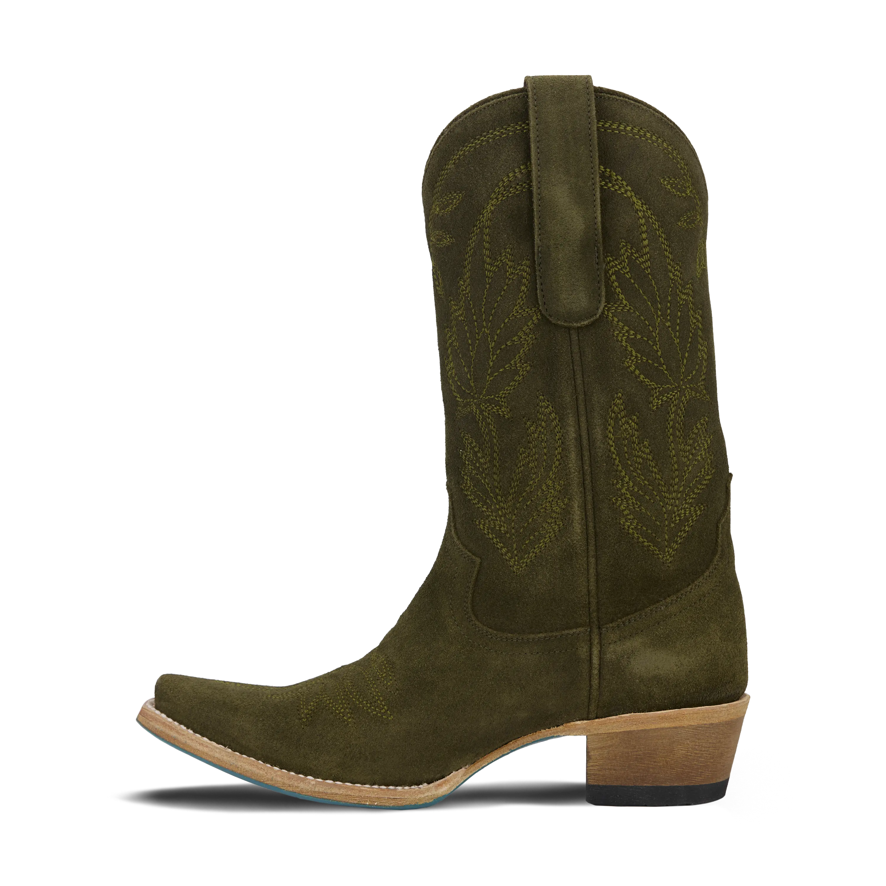Sandaga Midi - Olive Suede - Image 5