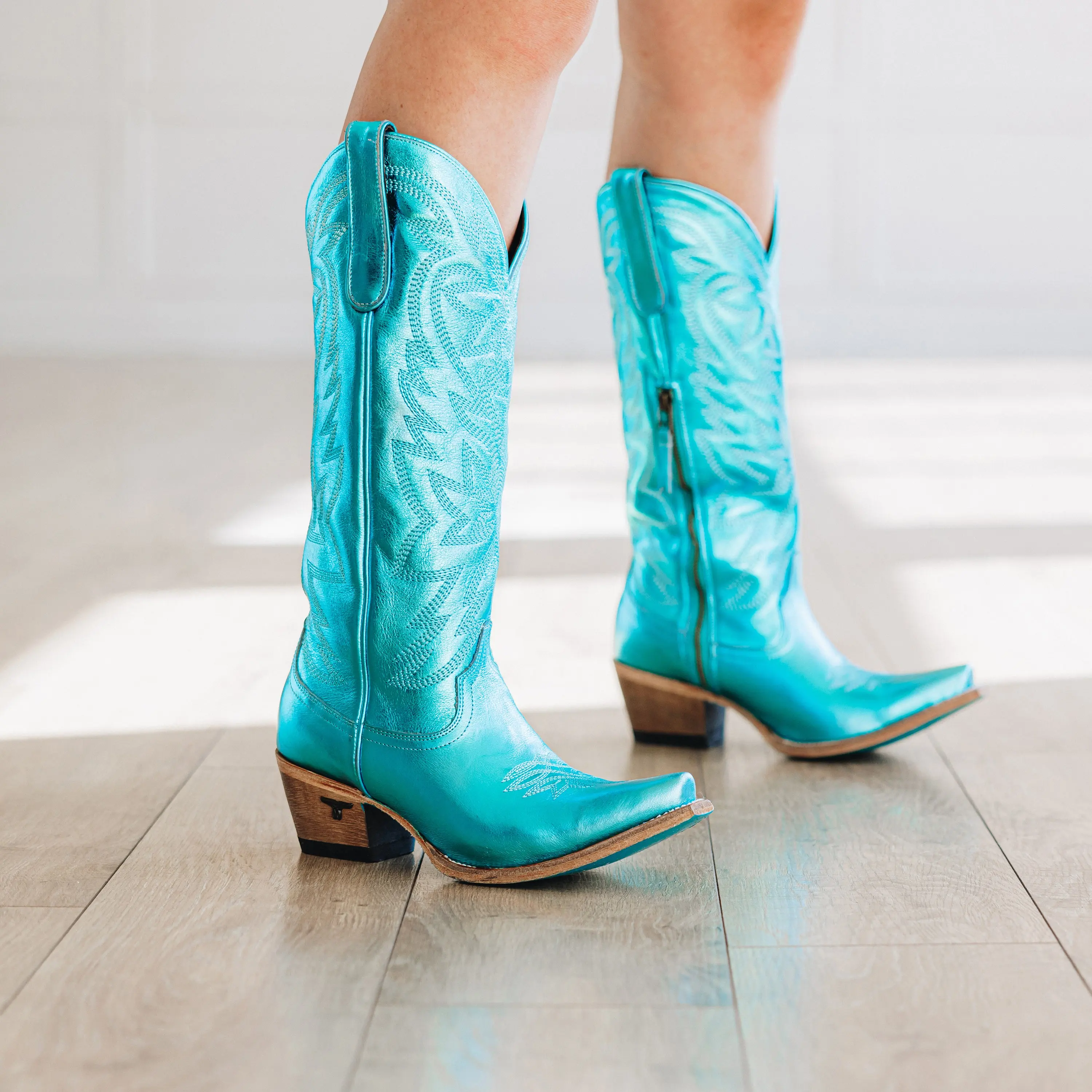 Smokeshow Boot - Turquoise Metallic - Image 14