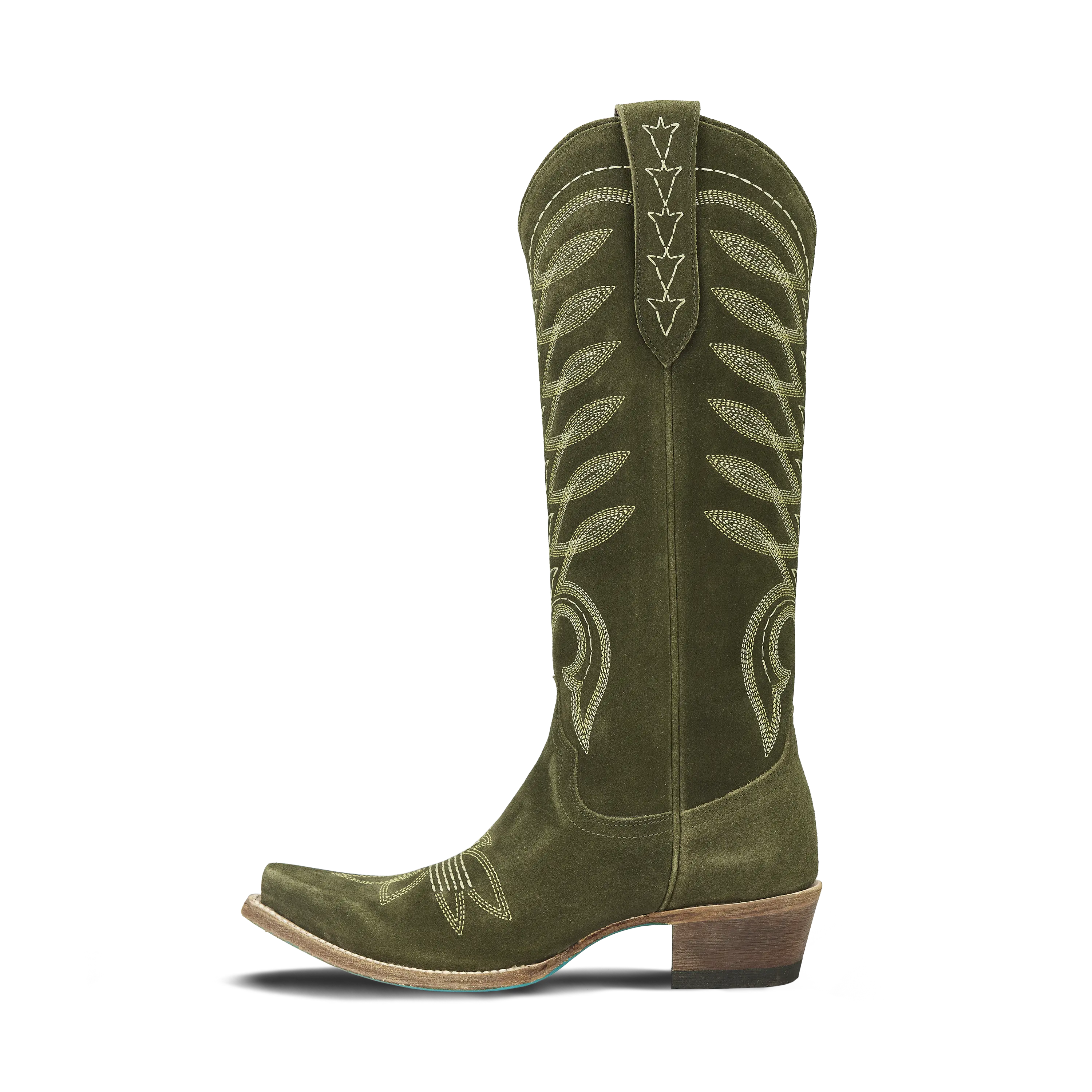 Squash Blossom Boot - Olive Suede - Image 5