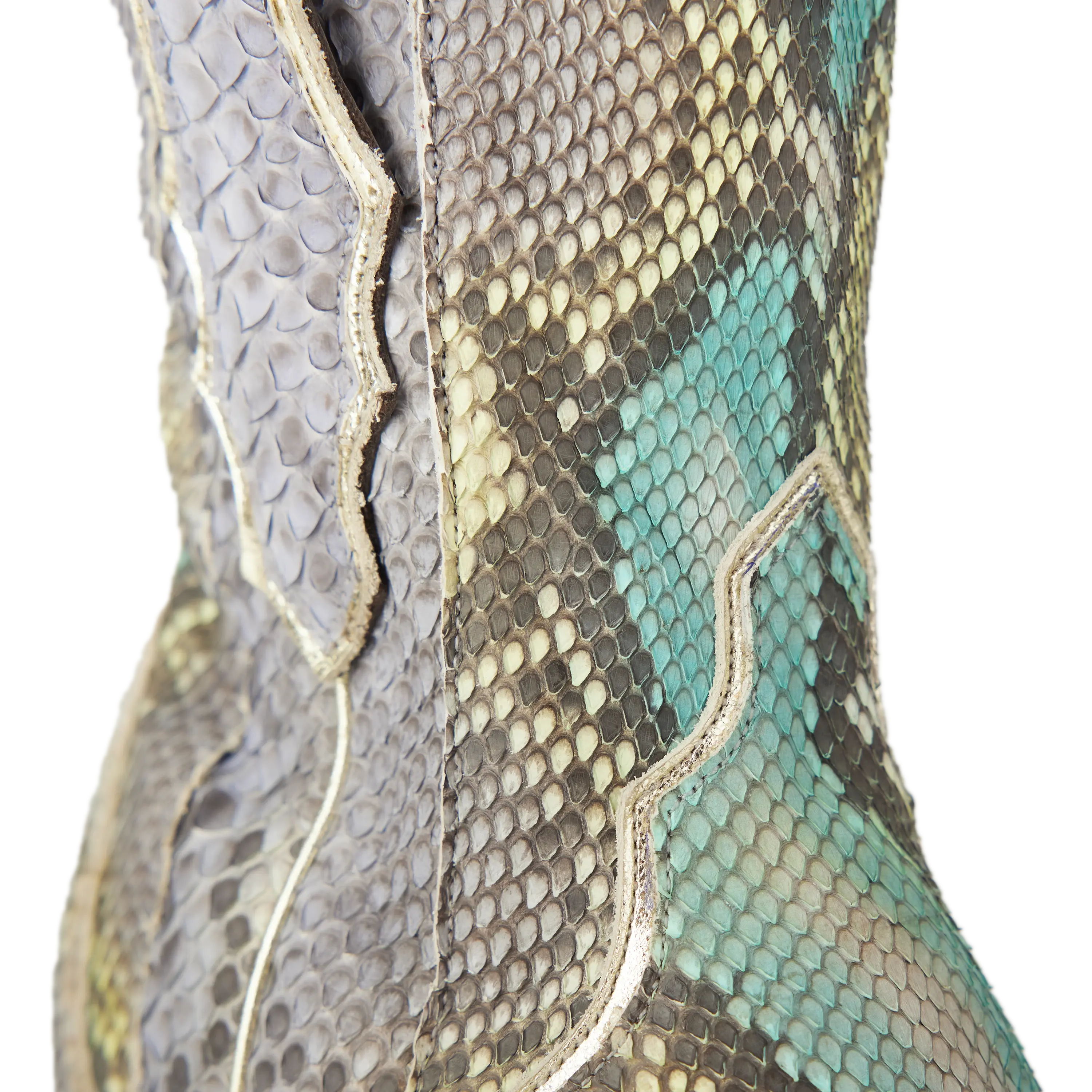 Vickson Exotic Bootie - Blue Watercolor - Image 10