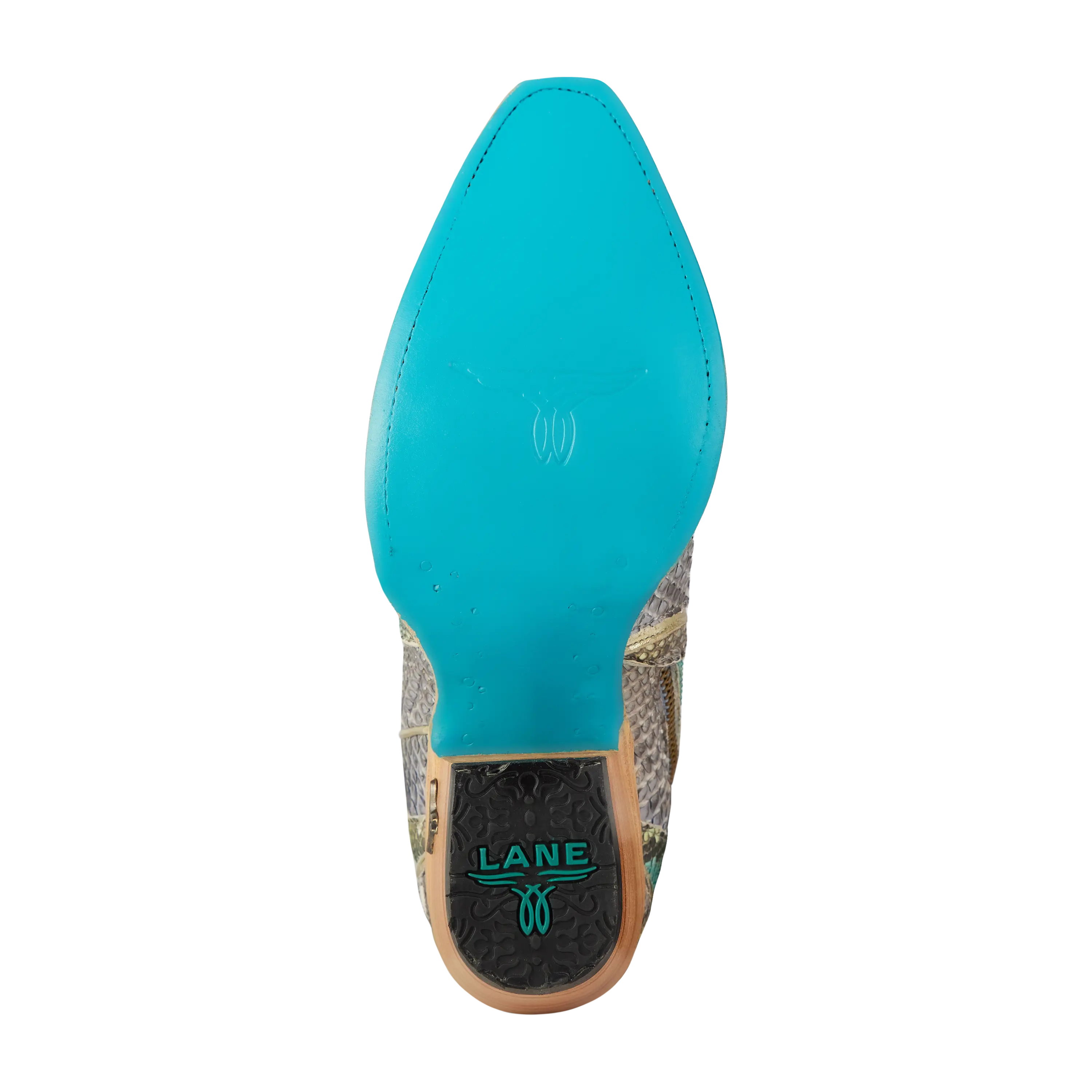 Vickson Exotic Bootie - Blue Watercolor - Image 11