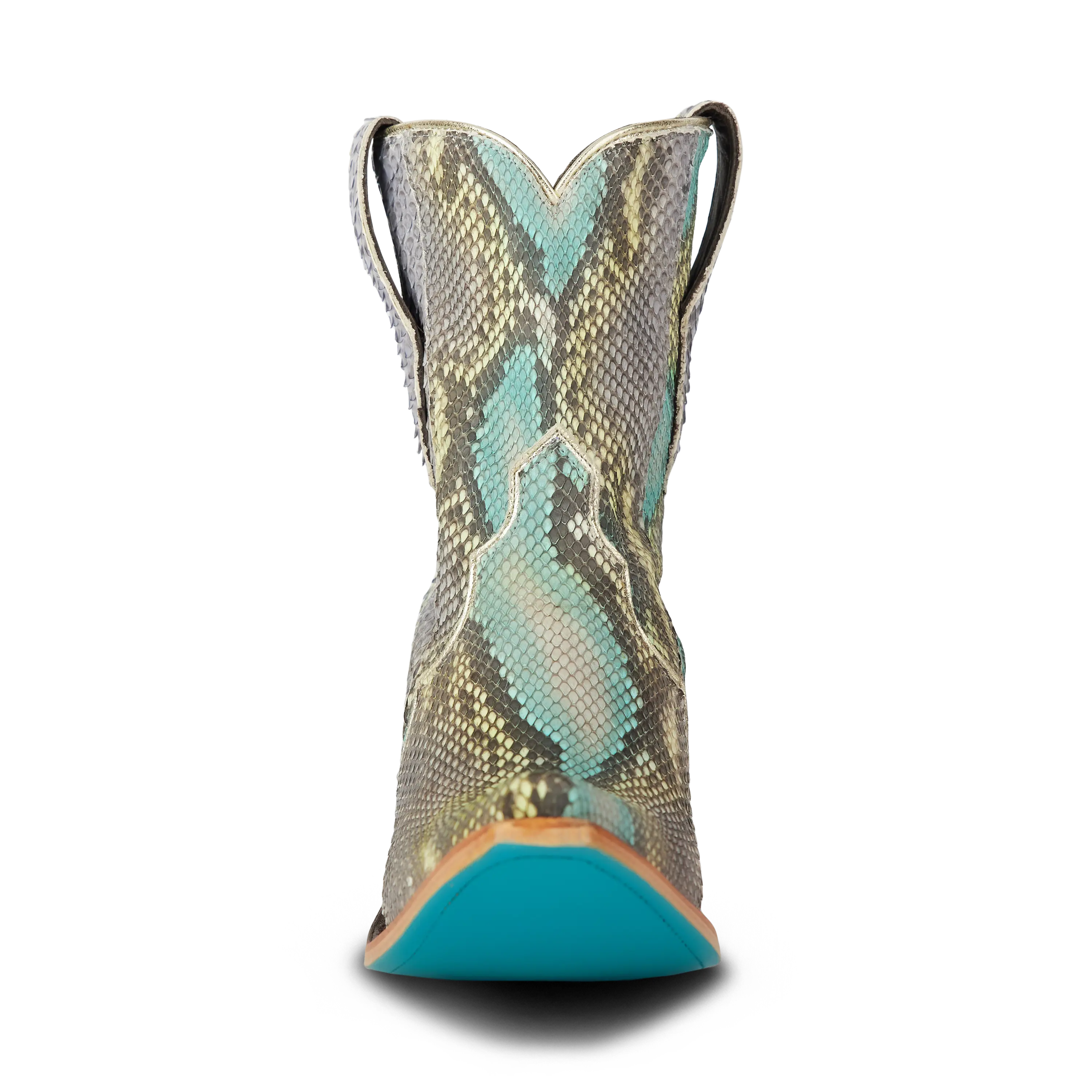Vickson Exotic Bootie - Blue Watercolor - Image 6