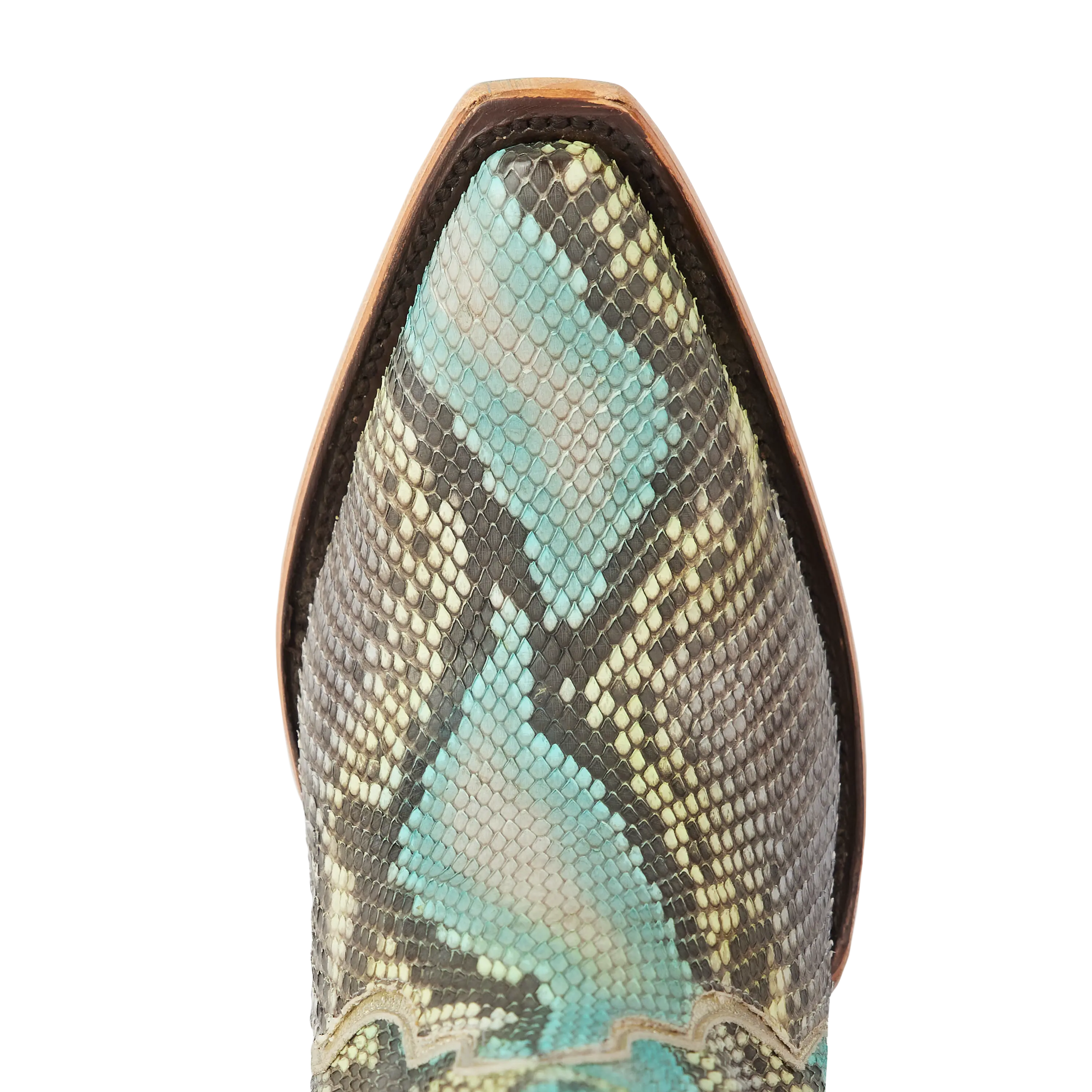 Vickson Exotic Bootie - Blue Watercolor - Image 8