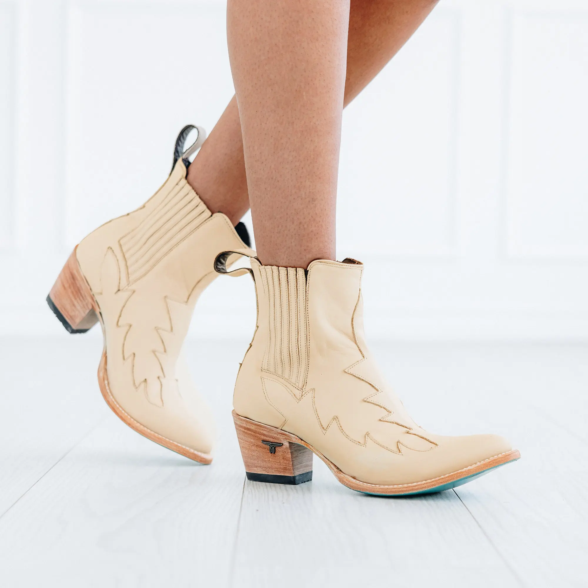 Western Chelsea Bootie - Pale Ivory **Final Sale** - Image 2